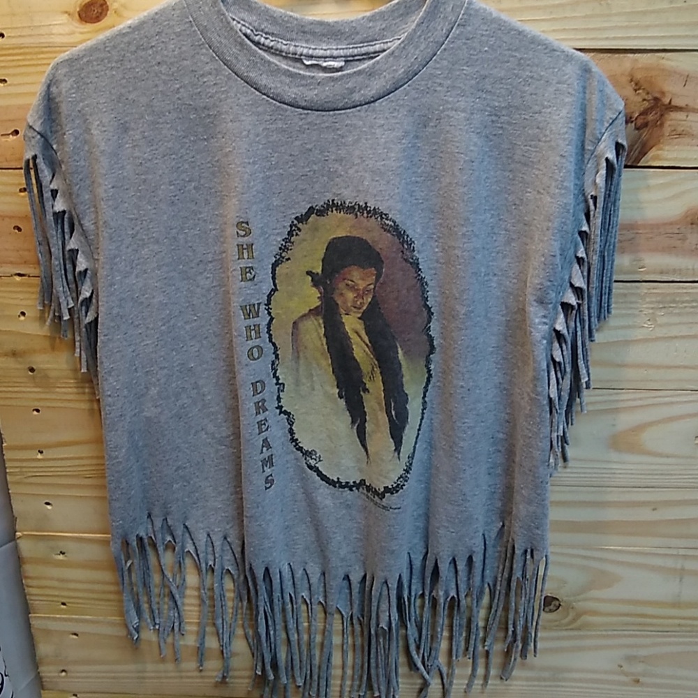 Vintage Fringe Tee Shirt